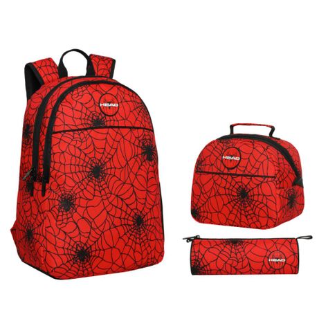 Pack Cool Escolar Niño Araña Rojo Head-0