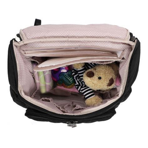 Mochila Maternal Nappy Negro Calu-4