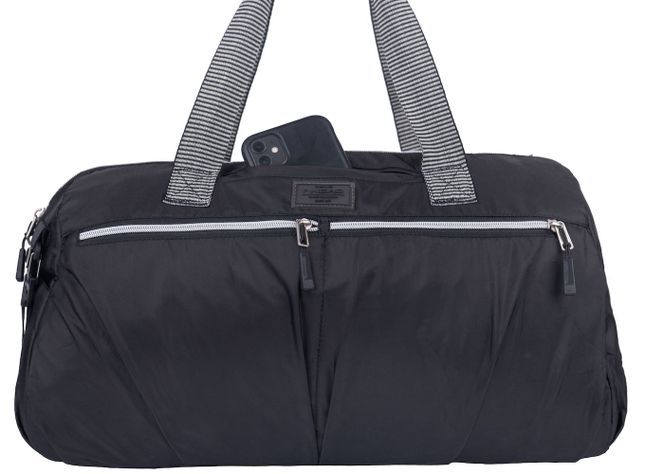 Bolso Deportivo Lotus Negro Gris Mujer Head-3