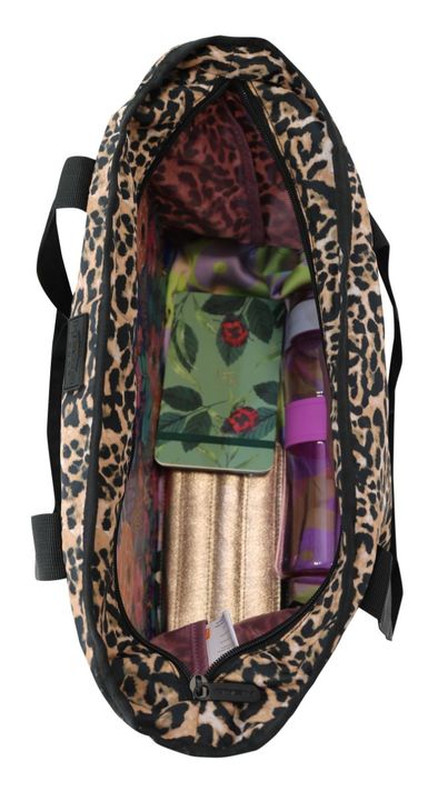 Bolso Cartera Tote Star Animal Print Negro Head-2