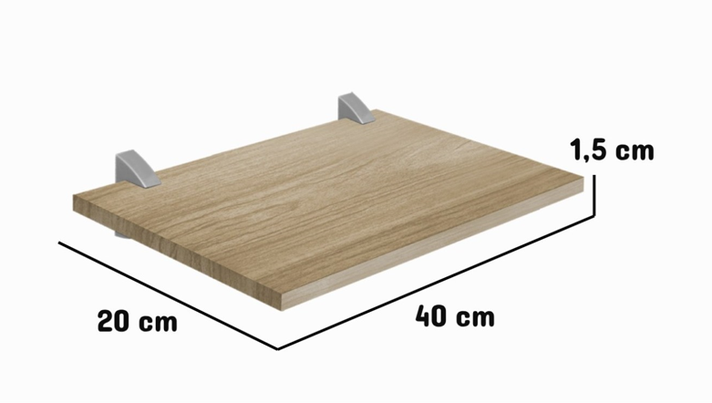 REPISAS CONCEPT40 ROBLE  PACK x2-1