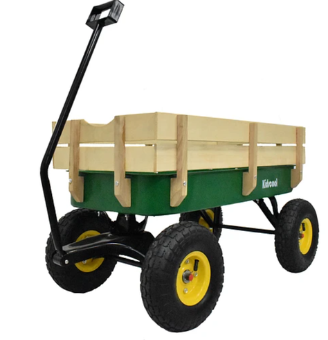 CARRITO DE ARRASTRE WAGON VERDE KIDSCOOL-0