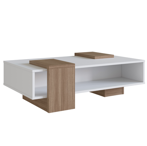 MESA DE CENTRO BLANCO CASTAÑO SENSE EMOVELL-0