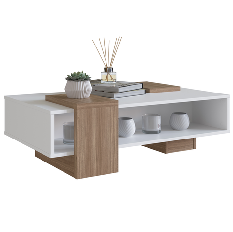MESA DE CENTRO BLANCO CASTAÑO SENSE EMOVELL-1