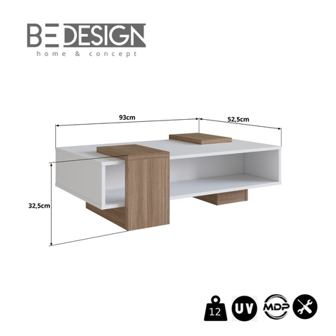 MESA DE CENTRO BLANCO CASTAÑO SENSE EMOVELL-2
