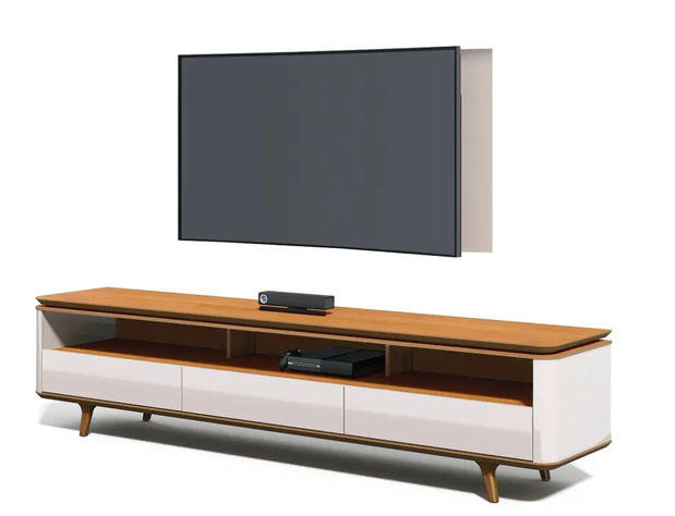 RACK TV STAND ARC 14233 1.8 BLANCO/CARAMELO-0