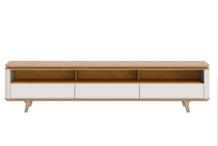 RACK TV STAND ARC 14233 1.8 BLANCO/CARAMELO-1