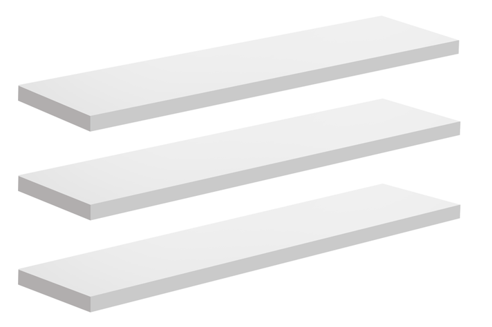REPISAS DECORARE BLANCO PACK x3-0