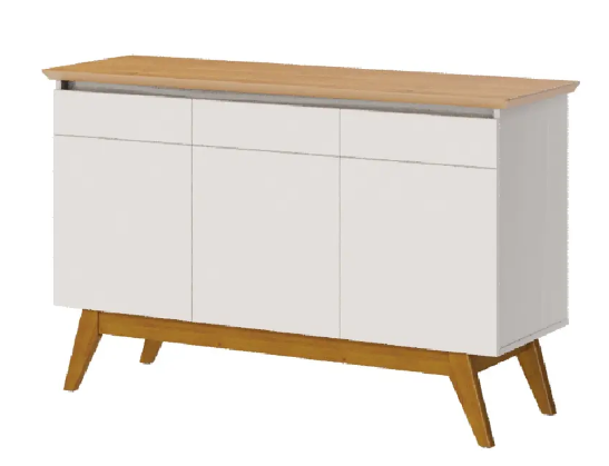 BUFFET CLASSIC 66833 1.25 PUERTAS BLANCO/CARAMELO-0