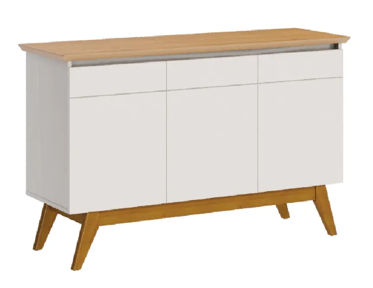 BUFFET CLASSIC 66833 1.25 PUERTAS BLANCO/CARAMELO-1