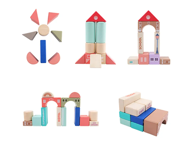 CUIDAD BLOCKS DE MADERA 115 PCS-1