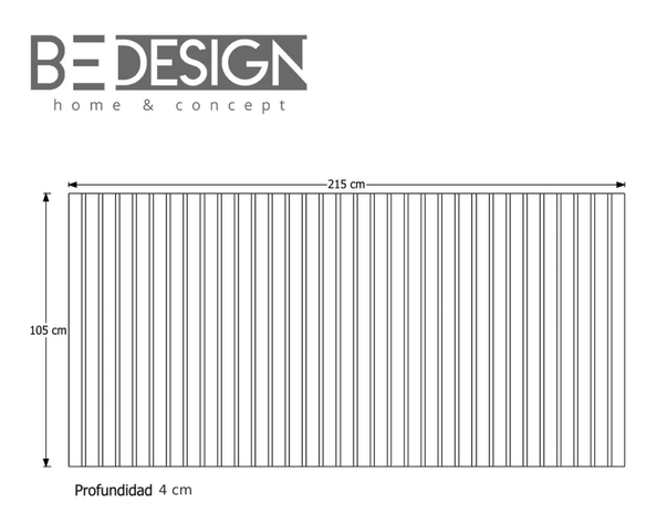 RESPALDO PANEL KING MADERA CARAMELO 24MM-3