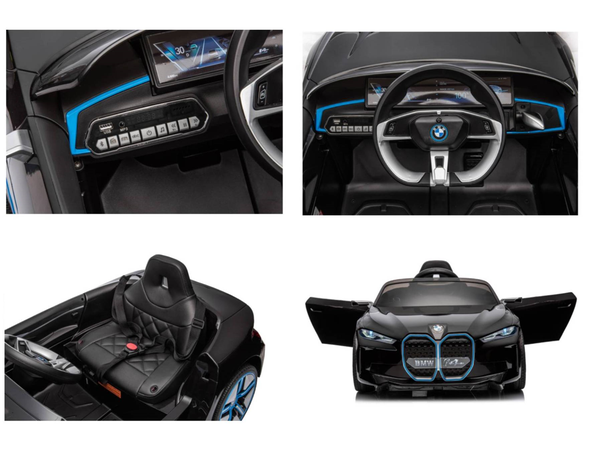AUTO A BATERIA BMW I4 A BATERIA 12V NEGRO-3