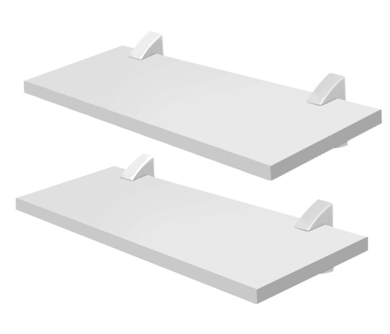 REPISAS CONCEPT40 BLANCO PACK x2-0