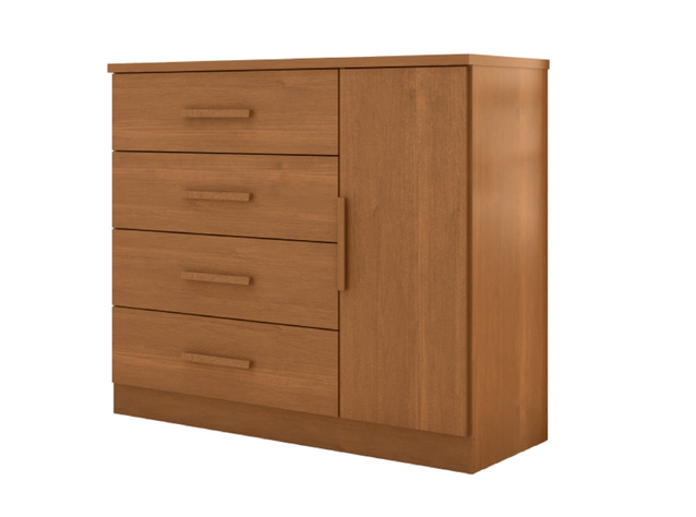 COMODA CON PUERTA CARAMELO MATE ZANZINI-0