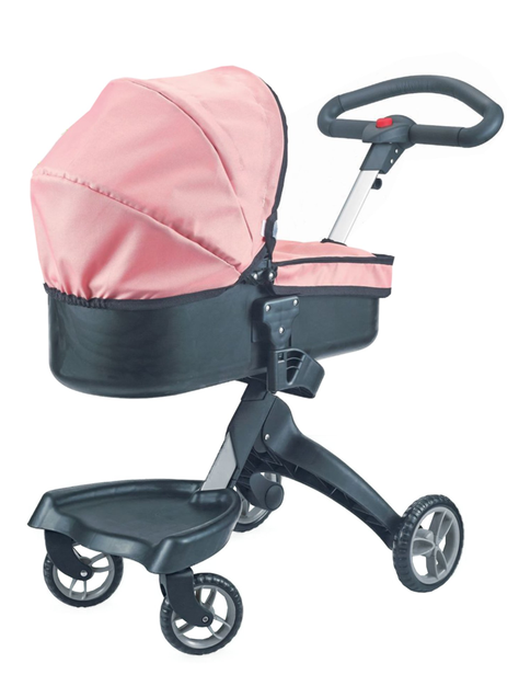 COCHE CUNA PASEO LUXURY ROSADO NEGRO-2
