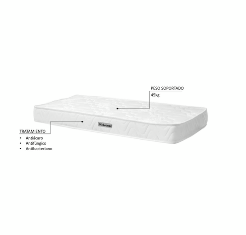 COLCHON INFANTIL 130X70X10 BLANCO-2