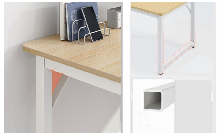 ESCRITORIO METAL CLASSIC BEIGE BLANCO-1
