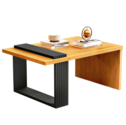 MESA DE CENTRO BOHO CARAMELO/NEGRO-0