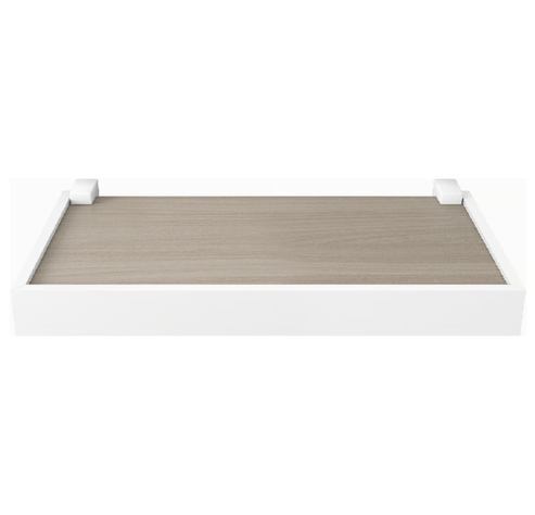 REPISA RECTA DUETTO CEMENTO CON SOPORTE Y BORDA BLANCO-0
