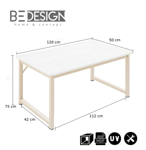 ESCRITORIO METAL CLASSIC BLANCO-2
