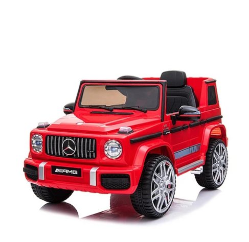 AUTO A BATERIA JEEP MERCEDES G63 ROJO-0