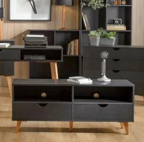 RACK TV BLOCK/NEGRO-1