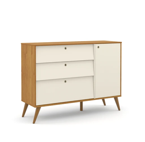 COMODA CON PUERTA GOLD BEIGE/ECO WOOD-0