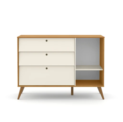 COMODA CON PUERTA GOLD BEIGE/ECO WOOD-2