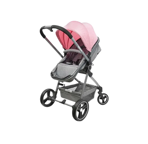 COCHE CUNA JUGUETE PARA MUÑECAS ROSADO KIDSCOOL-2
