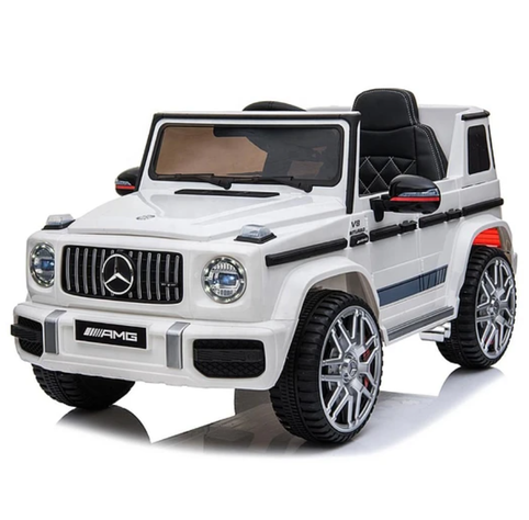 AUTO A BATERIA JEEP MERCEDES G63 BLANCO-0