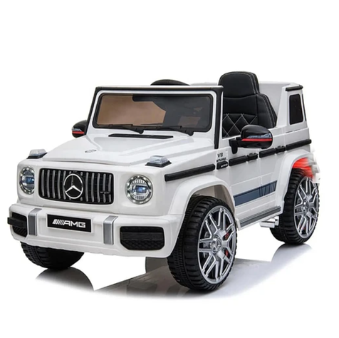 AUTO A BATERIA JEEP MERCEDES G63 BLANCO-6