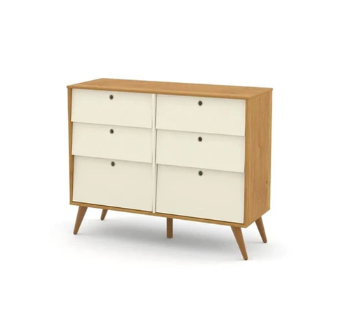 COMODA 6 CAJONES GOLD BEIGE/ECO WOOD-0
