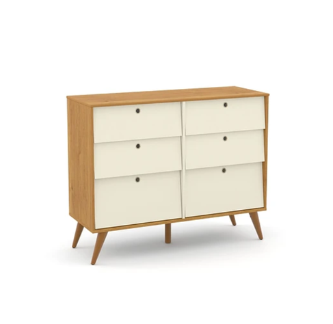 COMODA 6 CAJONES GOLD BEIGE/ECO WOOD-1