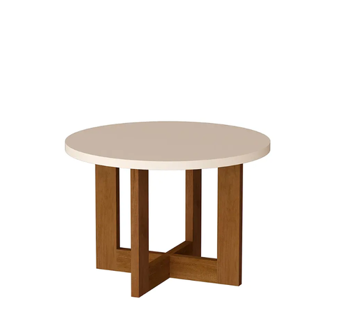 MESA DE CENTRO REDONDA BE PERLA CARAMELO-2