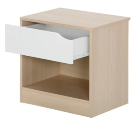 VELADOR 1 CAJON COMPAQ BLANC-0
