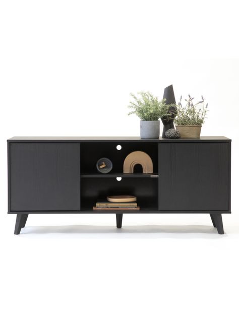 Rack tv Atacama alto black-0