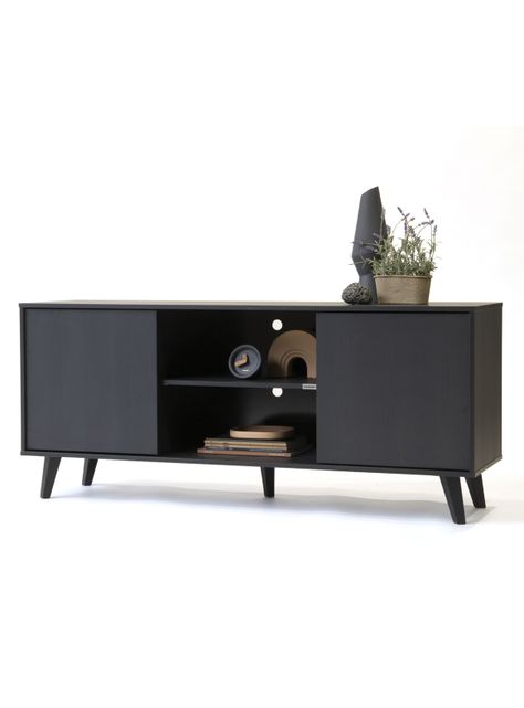 Rack tv Atacama alto black-1