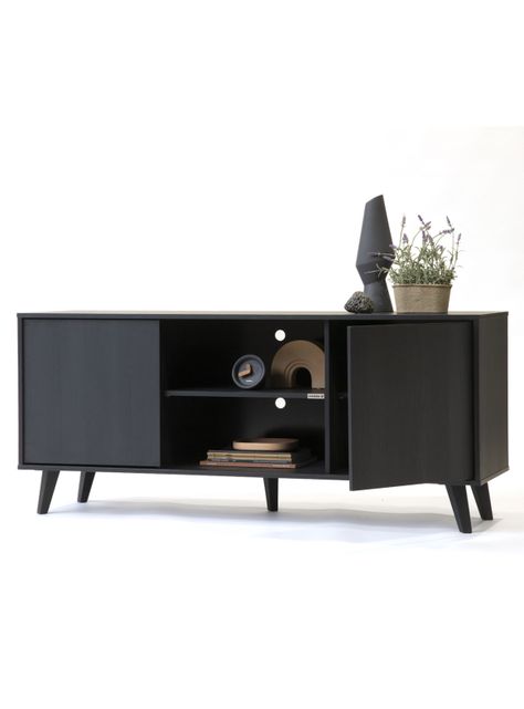 Rack tv Atacama alto black-2