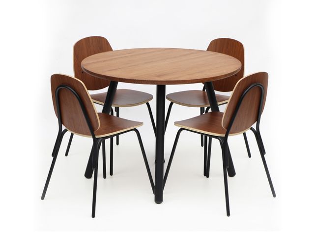 Mesa de comedor 4p Aula nogal-2