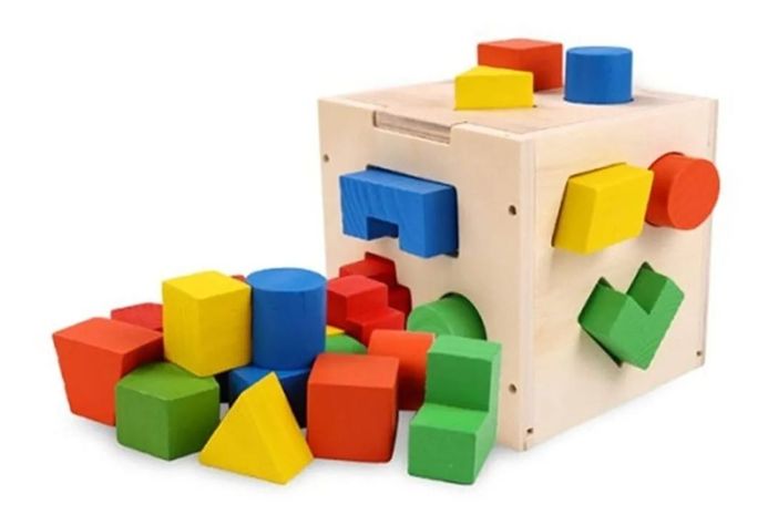 Juego De Madera Cubo Encaje-2