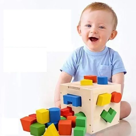 Juego De Madera Cubo Encaje-1