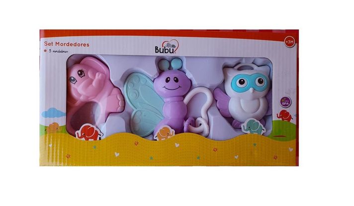 Set Mordedor Y Sonajero  Para Guagüitas Bubu -0