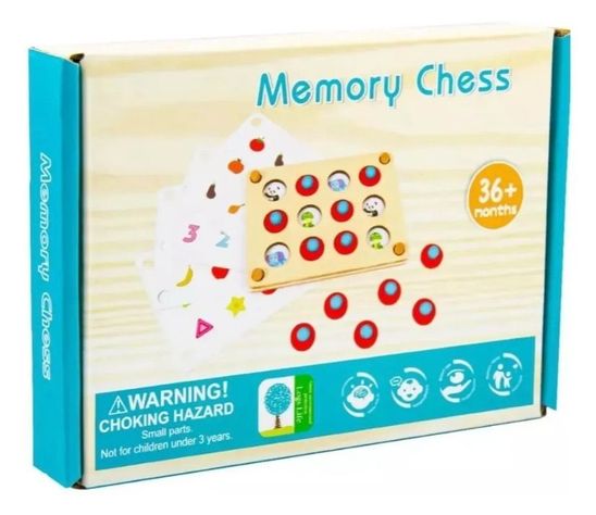 Juego Didáctico Memorice Chess Mediano Juego De Memoria-3