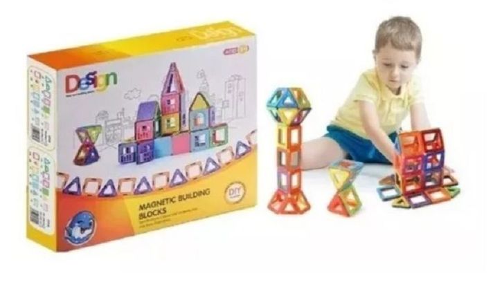 Set De Construcción Magnético Braintoys Imanix 45 Piezas-1