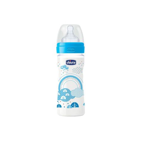 Mamadera Chicco Well Being 250ml 2m+  Celeste-1
