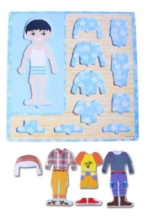 Tabla Didáctica De Encaje Ropa Niño-1