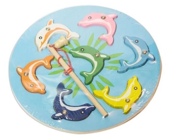 Juguete De Madera Pesca Milagrosa Redonda Montessori-0