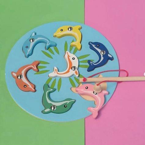 Juguete De Madera Pesca Milagrosa Redonda Montessori-3