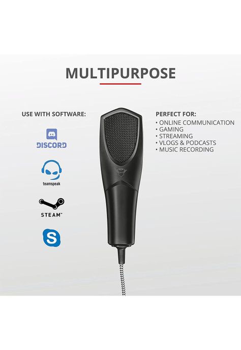 Microfono Usb de Condensador Profesional Trust GXT 232 Mantis-4